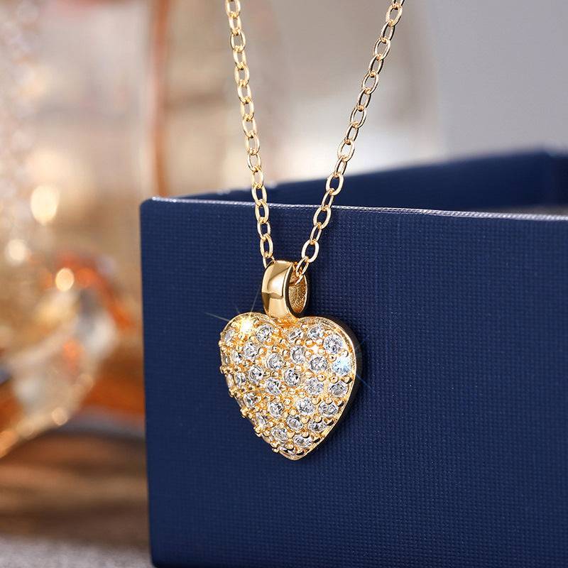 Love Suit Peach Heart Exquisite Necklace For Women - YLORESHOP