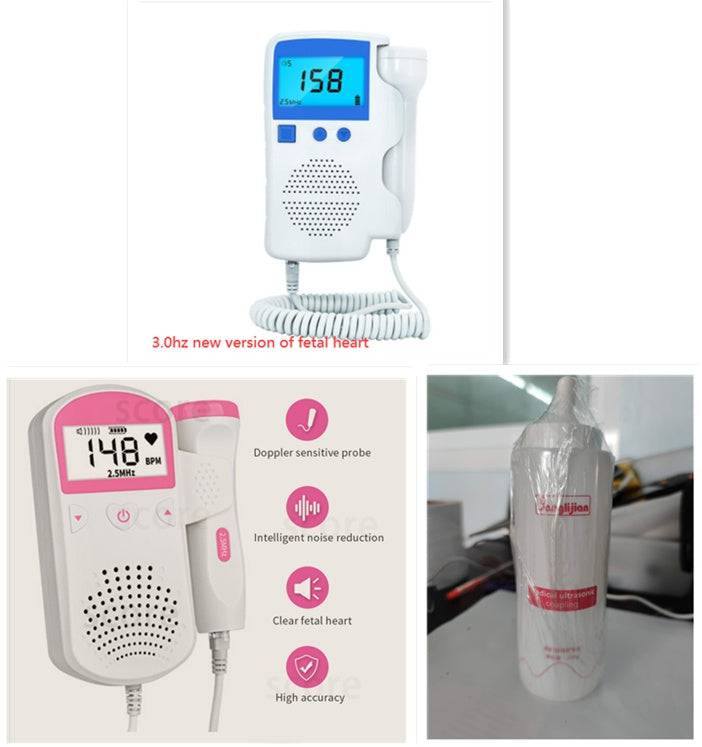 Fetal Heart Rate Monitor Home Pregnancy Baby Fetal Sound Heart Rate Detector - YLORESHOP