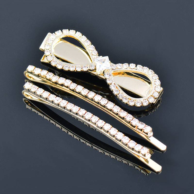 Rhinestone Edge Clip Girls' Hairpin Ins Niche Women's Headdress - YLORESHOP