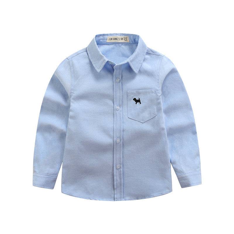 Children's Shirts Boys' Long-sleeved Shirts - YLORESHOP