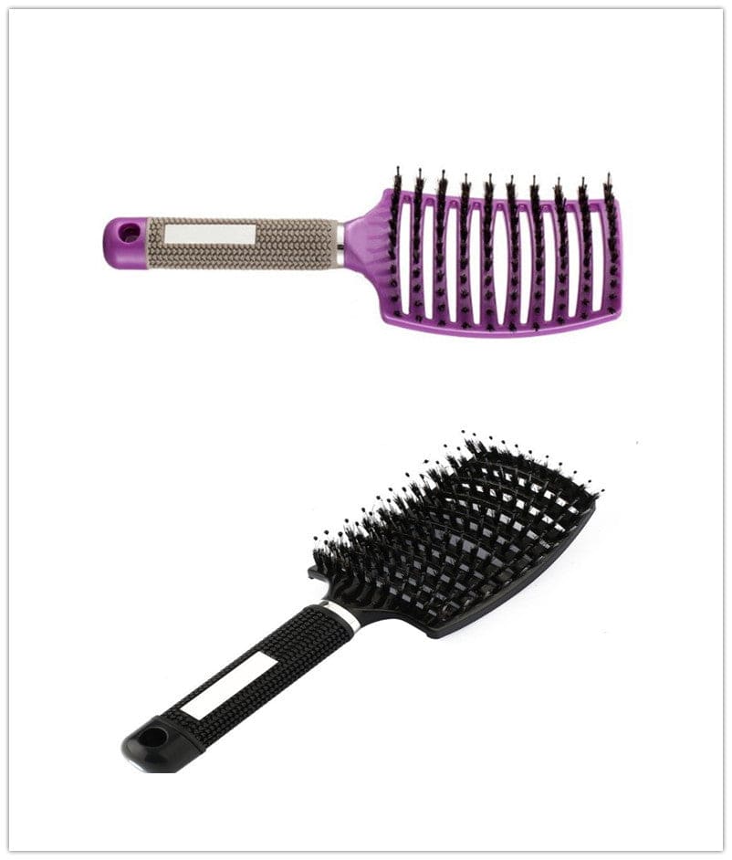 Hairbrush Anti Klit Brushy Haarborstel Women Detangler Hair Brush Bristle Nylon Scalp Massage  Teaser Hair Brush Comb - YLORESHOP