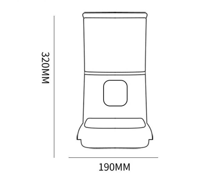 Alimentatore automatico per animali domestici Registratore vocale intelligente di grande capacità Timer di controllo APP Alimentazione Distributore di cibo per cani con WiFi Ciotola per animali domestici