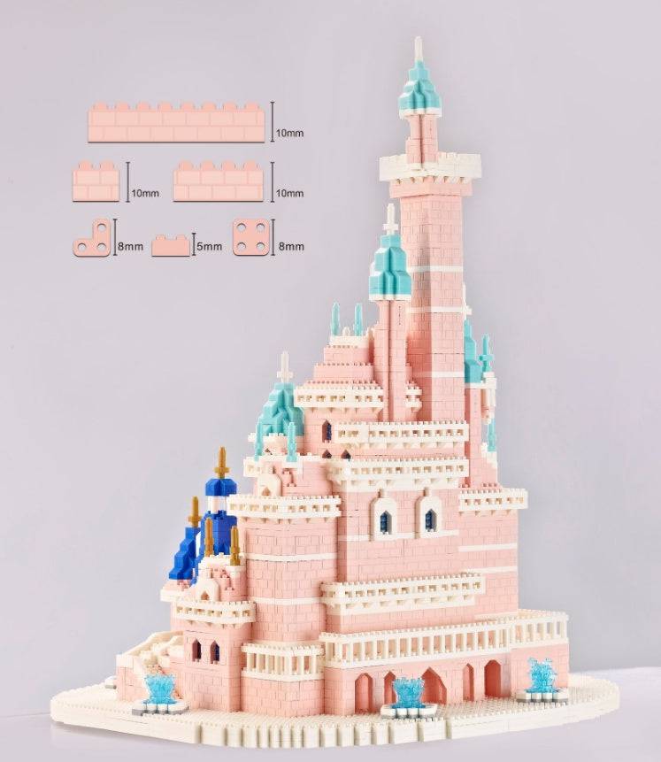 Weili Fairy Tale Fantasy Castle Romantic Castle Small Particle Diamond Assembled Building Block Toy