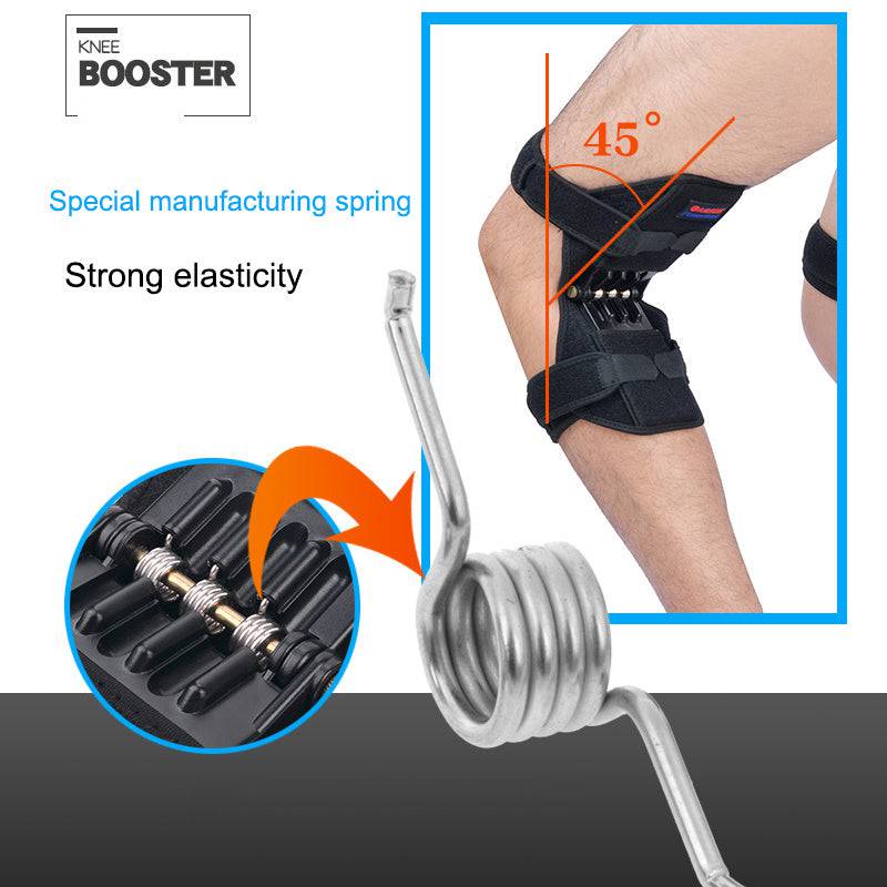 High Quality Knee Brace Patella Booster Spring Knee Brace Support For Mountaineering Squat Sports Knee Booster - YLORESHOP