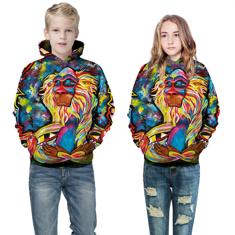 Digital Printed Children's Hooded Sweater For Kids - YLORESHOP