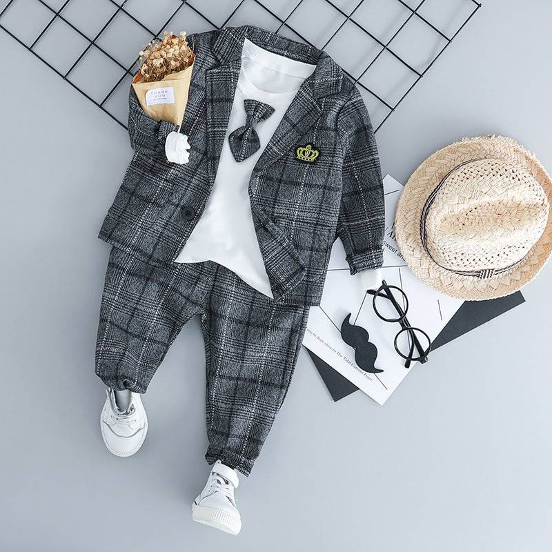 British small suit children's suit gentleman three-piece suit - YLORESHOP