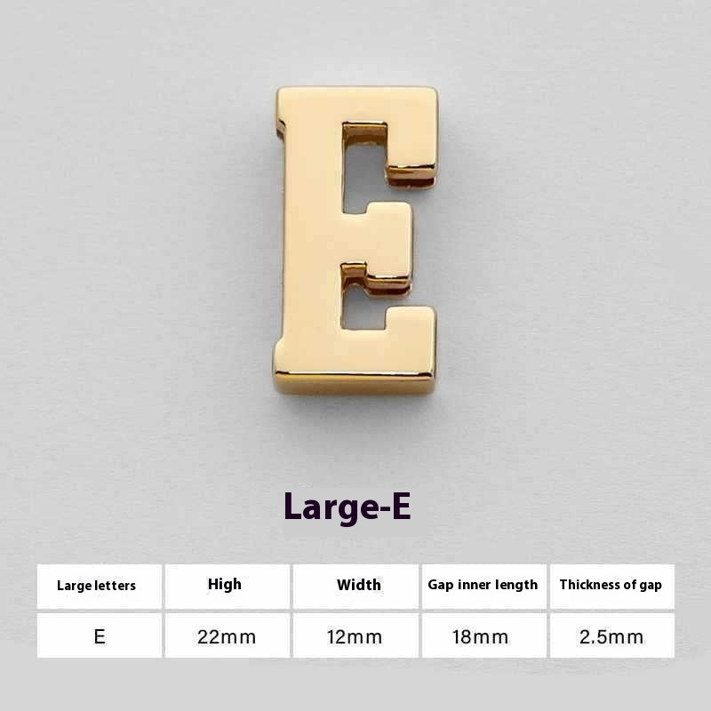 U Perforated 26 English Letters Hardware Accessories - YLORESHOP