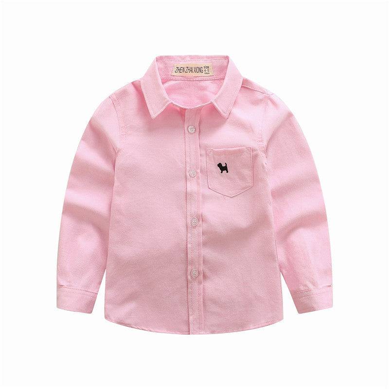 Children's Shirts Boys' Long-sleeved Shirts - YLORESHOP