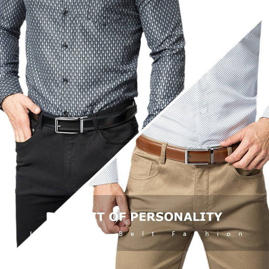 Reprint Anti-pull Alloy Automatic Buckle Belt Men - YLORESHOP