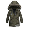Boys Large Fur Collar Padded Warm Cotton Jacket - YLORESHOP