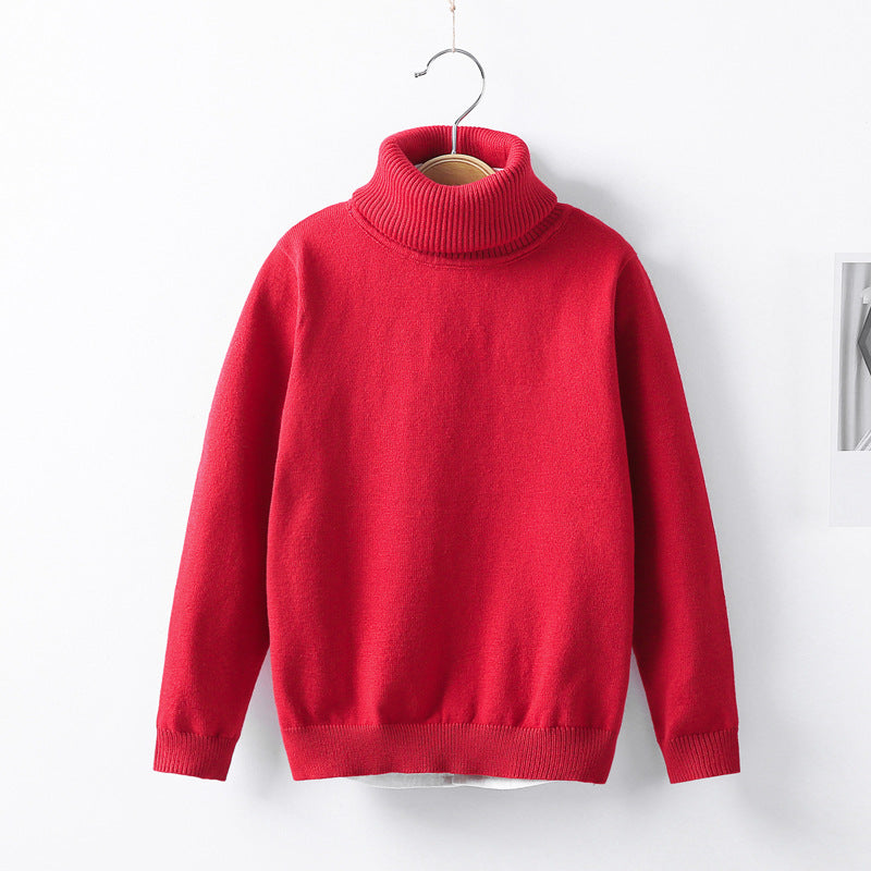 Autumn and winter high collar children's knitwear - YLORESHOP