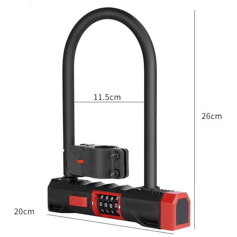 Electric bicycle lock U-shaped lock - YLORESHOP