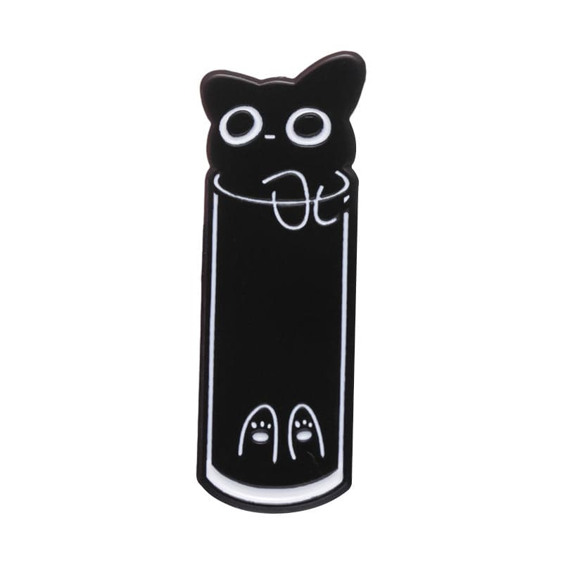 Foreign Trade New Cat-like Cute Animal Brooch Simple Minority All-match Decoration Scarf Buckle - YLORESHOP