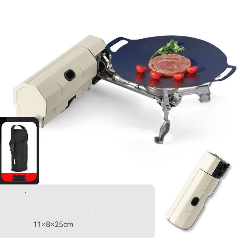 Camping Gas Stove Portable Folding Cassette Stove Outdoor Hiking BBQ Travel Cooking Grill Cooker Gas Burner Food Heating Tool Kitchen Gadgets - YLORESHOP