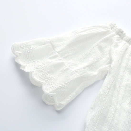 Girls Lace Pearl Jeans Set - YLORESHOP