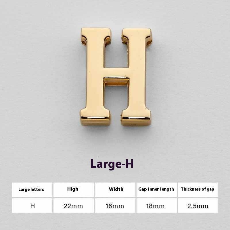 U Perforated 26 English Letters Hardware Accessories - YLORESHOP