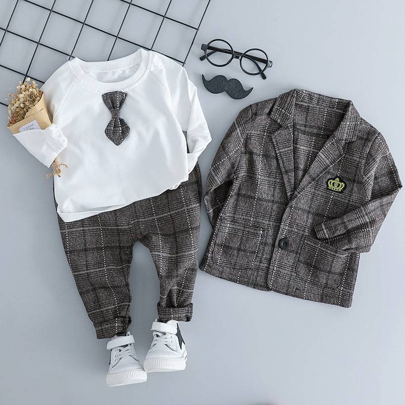 British small suit children's suit gentleman three-piece suit - YLORESHOP