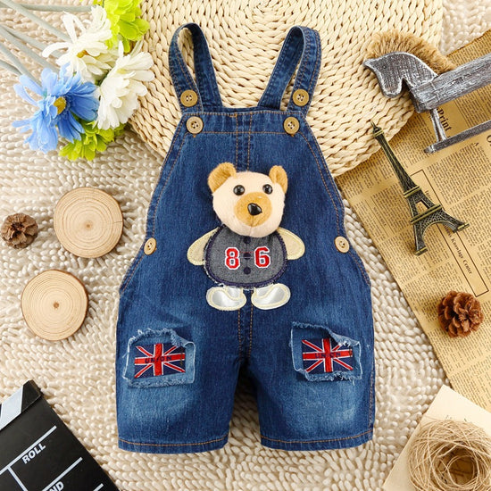 Children's summer denim overalls - YLORESHOP