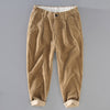 Pantaloni casual larghi in velluto a coste nuovi alla moda da uomo