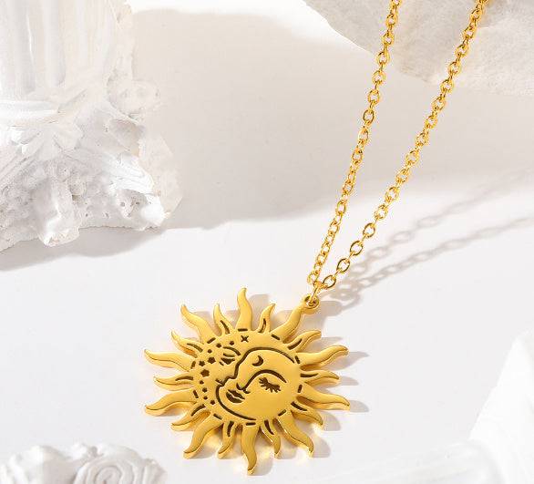 European And American Retro Personalized Sun Necklace - YLORESHOP