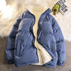 Winter New Padded Coat Hong Kong Style Loose Down Cotton-padded Jacket Fleece-lined - YLORESHOP
