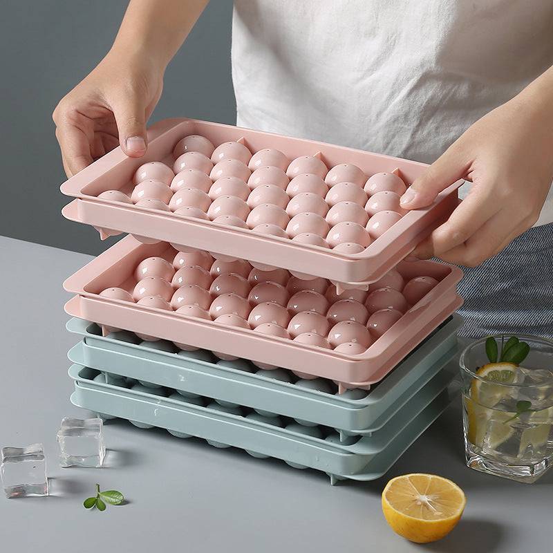 Ice Tray 3D Round Ice Molds Home Bar Party Use Round Ball Ice Cube Makers Kitchen DIY Ice Cream Moulds - YLORESHOP