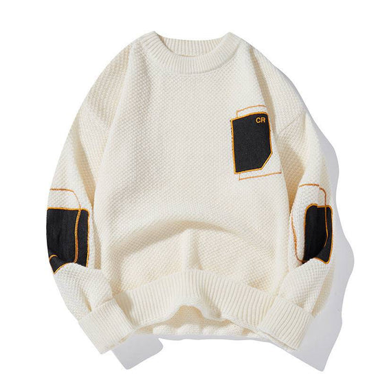 Round Neck Sweater Pattern Japanese Spring And Autumn Leisure - YLORESHOP