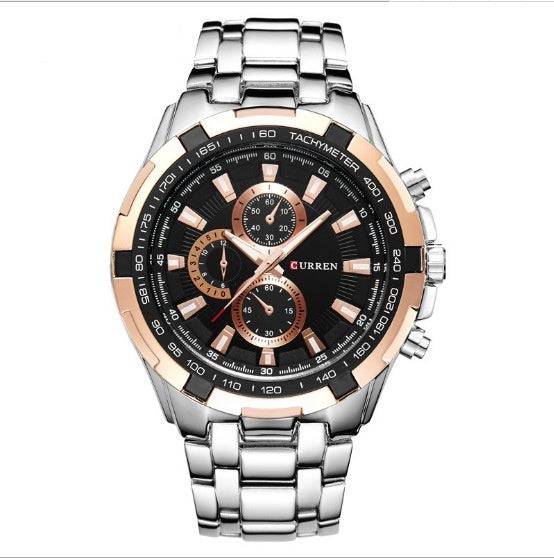 Men's Watch Business Steel Belt Quartz Watch - YLORESHOP