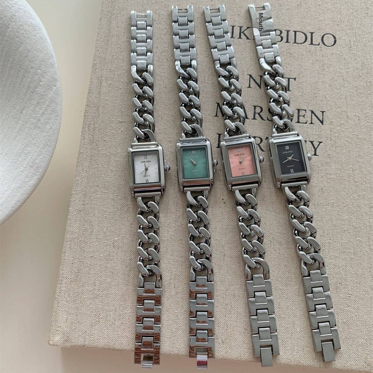 Classic Simple Design Chain Watch Female - YLORESHOP