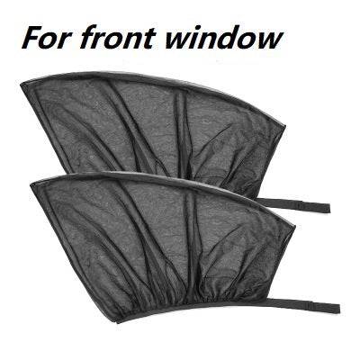 Car Front&amp;Rear Side Curtain Sun Visor Shade Mesh Cover Insulation Anti-mosquito Fabric Shield UV Protector Car Accessories Car Side Window Sunshades Window Screen Door Covers UV Protector