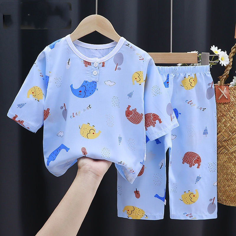 Summer Clothes Cotton Silk Air-conditioning Clothes Baby Clothes - YLORESHOP