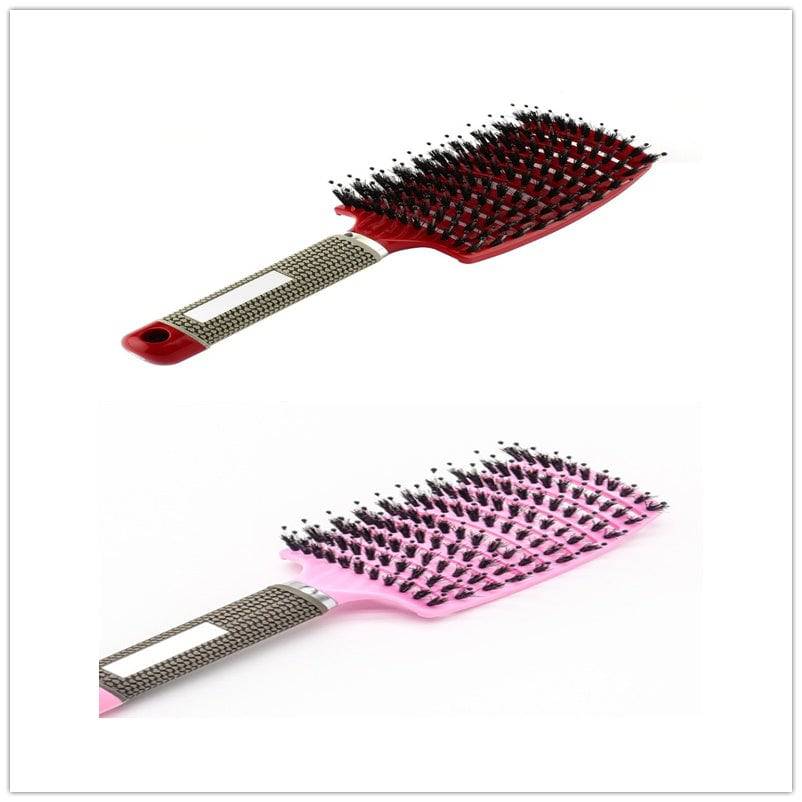 Hairbrush Anti Klit Brushy Haarborstel Women Detangler Hair Brush Bristle Nylon Scalp Massage  Teaser Hair Brush Comb - YLORESHOP