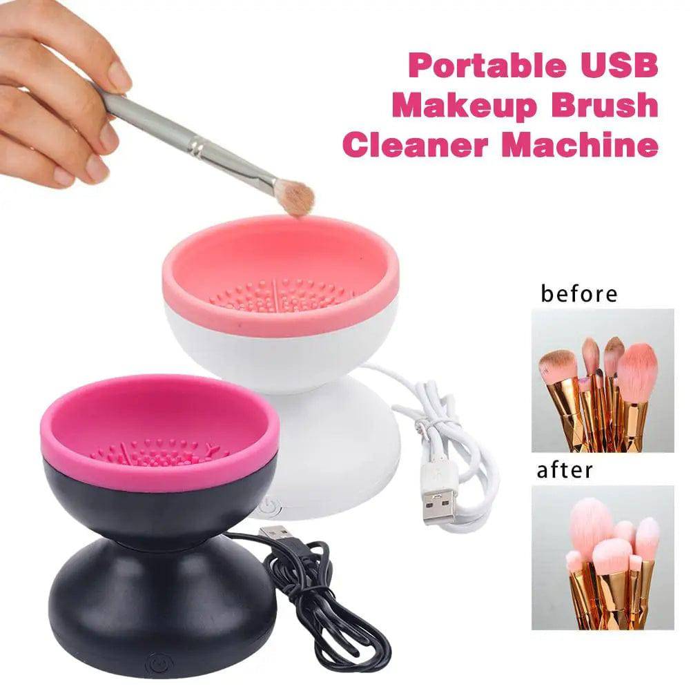 Electric Makeup Brush Cleaner Machine Portable Automatic USB Cosmetic Brush Cleaner Tools For All Size Beauty Makeup Brushes Set - YLORESHOP