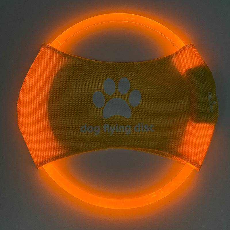 Dischi volanti per cani Luce incandescente LED LuminosoTrainning Giocattoli interattivi Gioco Dischi volanti Giocattolo per cani Accessori per cani Prodotti per animali domestici