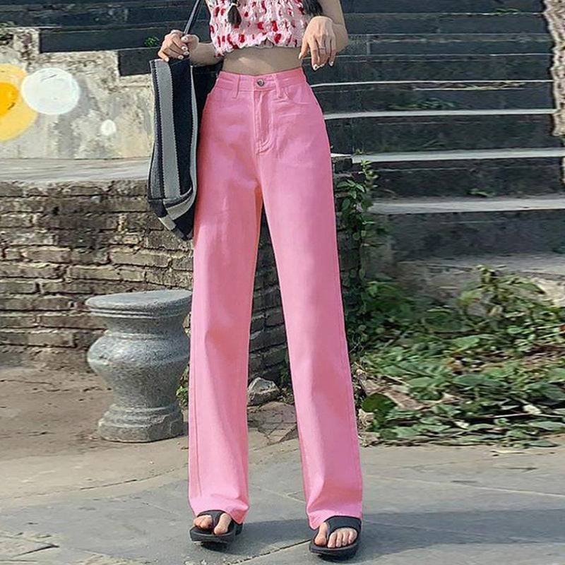 Versatile Korean Style Slimming And Straight Mop Pants - YLORESHOP