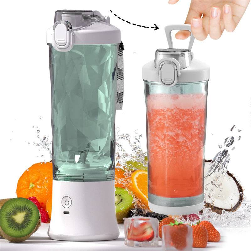 Frullatore portatile spremiagrumi, frullatore di dimensioni personali per frullati e frullati con mini frullatore a 6 lame, gadget da cucina