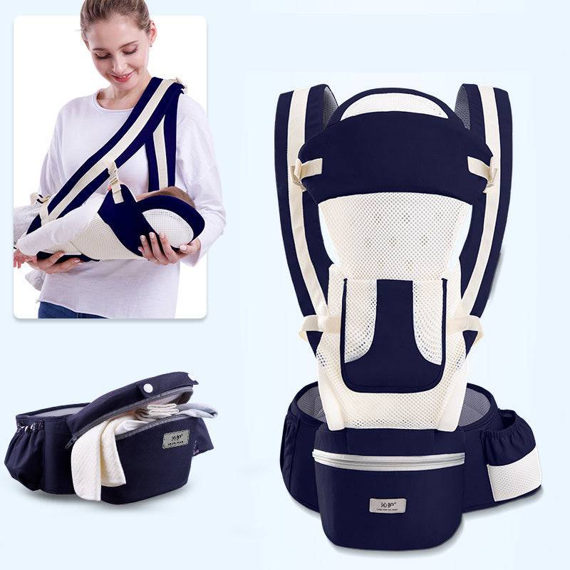 Ergonomic Baby Carrier Infant Baby Hipseat Carrier 3 In 1 Front Facing Ergonomic Kangaroo Baby Wrap Sling - YLORESHOP