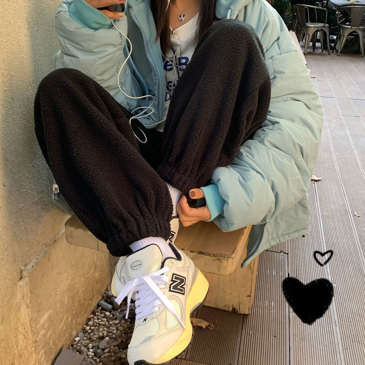 Homemade Lamb Fleece Warm And Flannelette Pants - YLORESHOP