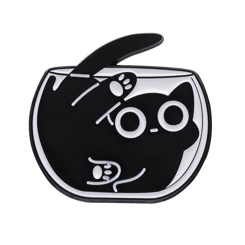 Foreign Trade New Cat-like Cute Animal Brooch Simple Minority All-match Decoration Scarf Buckle - YLORESHOP