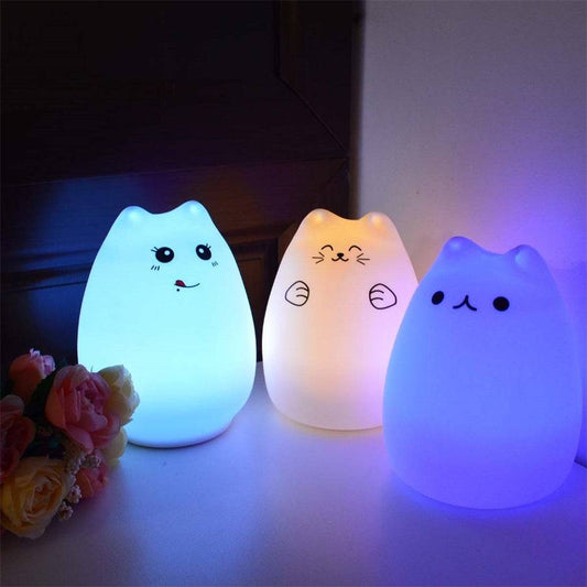 Luce notturna a LED con sensore tattile in silicone per bambini piccoli