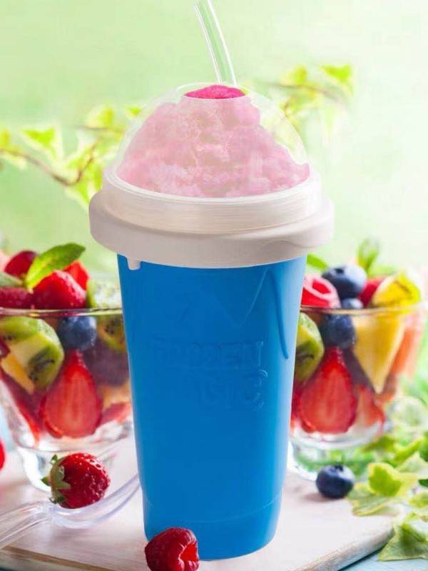 One Pinch Into An Slushy Cup, Shake The Smoothie Cup, And The Second Fast Cooling Cup Becomes A Pinch Cup. - YLORESHOP