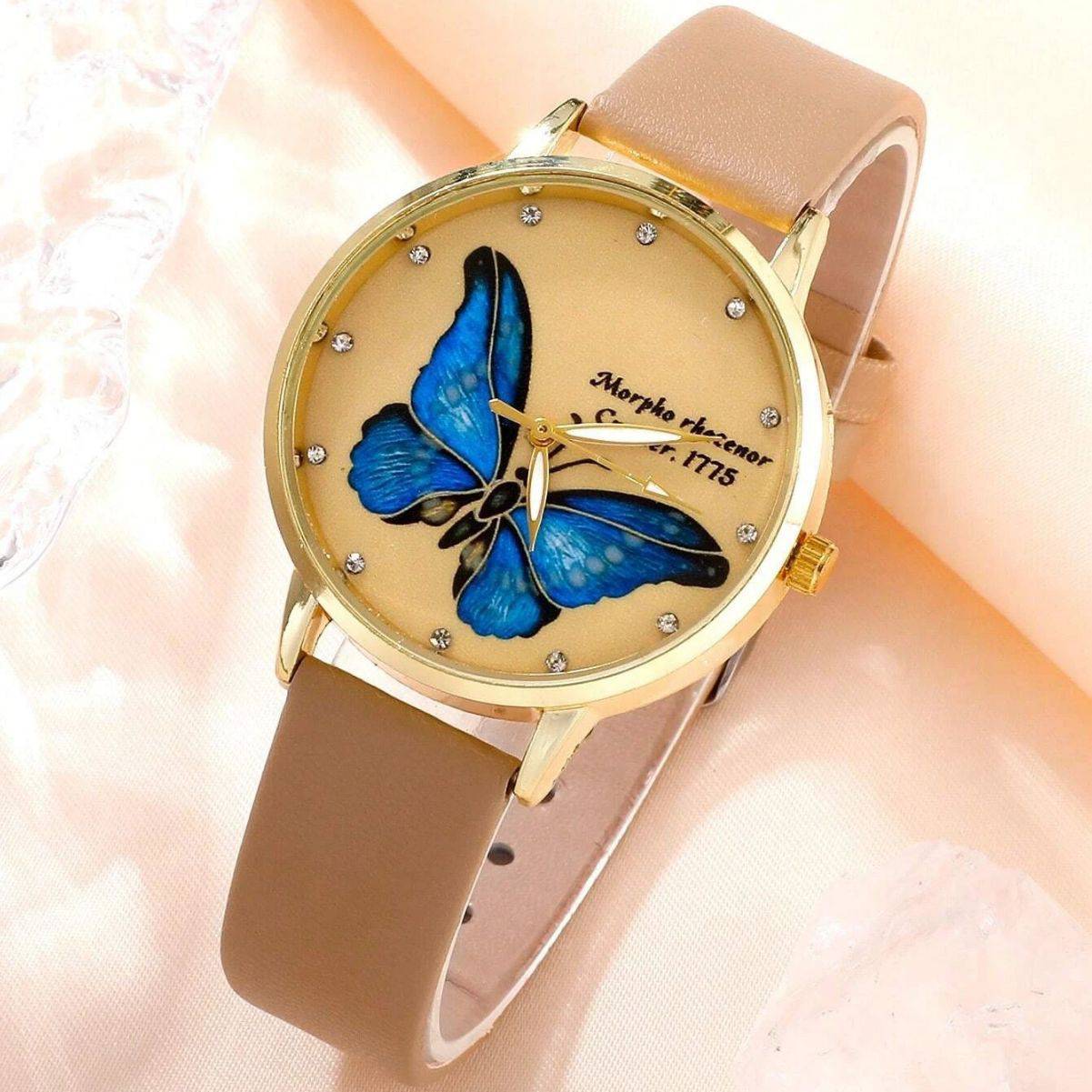 J5pcsset All-match Fashion Butterfly Women's Belt Watch Suit - YLORESHOP