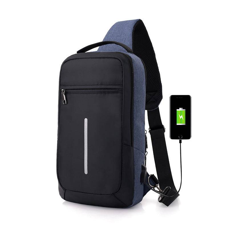 Anti-theft USB charging chest bag with you - YLORESHOP