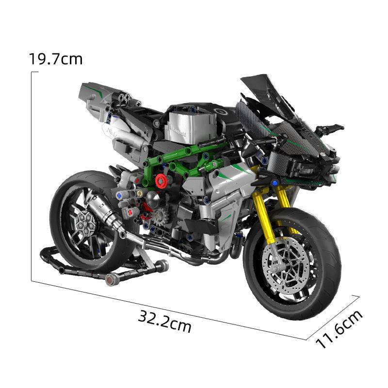 Tabletop Decoration Assembly Building Blocks Model Boy Toy Motorcycle