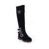 British Belt Buckle High Top Martin Boots Women - YLORESHOP