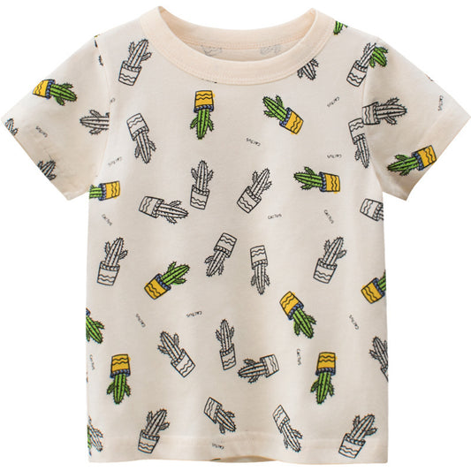 Summer New Boys Short Sleeve T-Shirt Children's Clothing - YLORESHOP