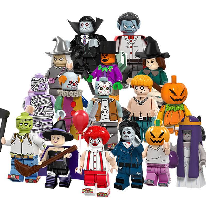 16 blocchi giocattolo di Halloween