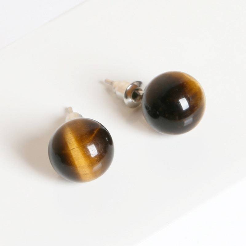 Natural Red Agate Temperamental Minority Stud Sense Earrings Wholesale - YLORESHOP