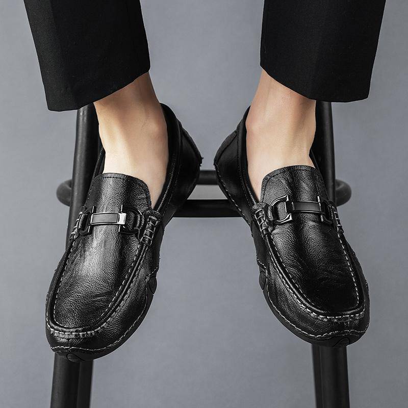 Mocassini da uomo slip-on Scarpe casual in pelle Low Top