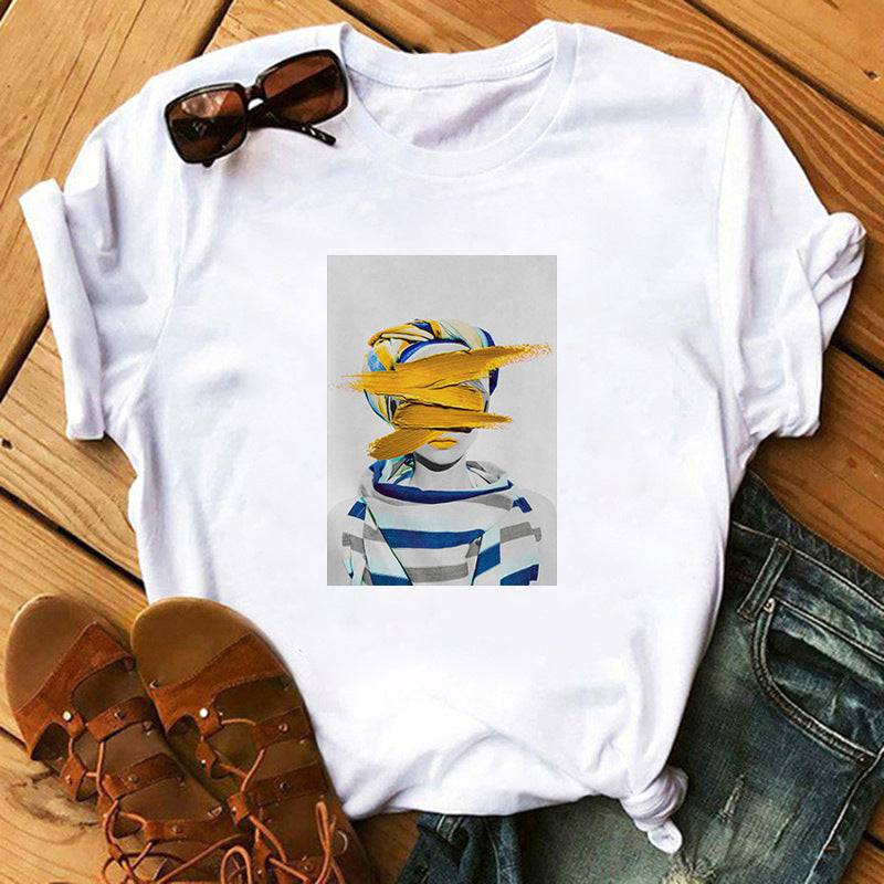 Nordic Retro Art T-shirt Women's Fashion - YLORESHOP